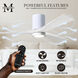 Atlas Irene-3HLK 52 inch Gloss White with Matte White Blades Flush Mount Paddle Fan